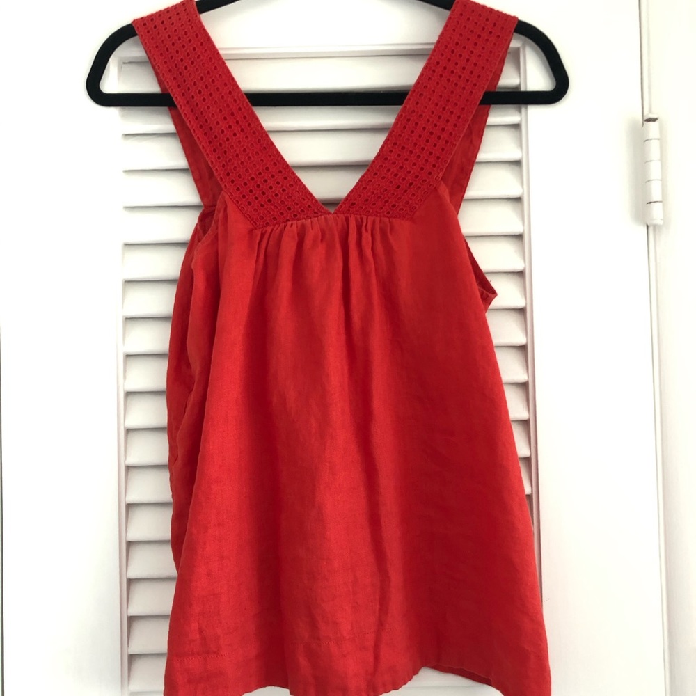Linen jcrew top
